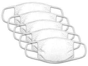 237631-EC Maska za lice Fruit of the loom pamučna troslojna bijela P5