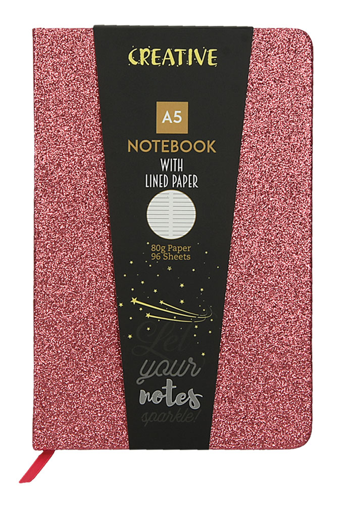 237749-EC Notes CREATIVE A5 GLITTER sa šljokicama sort 96L 52946 P10/30