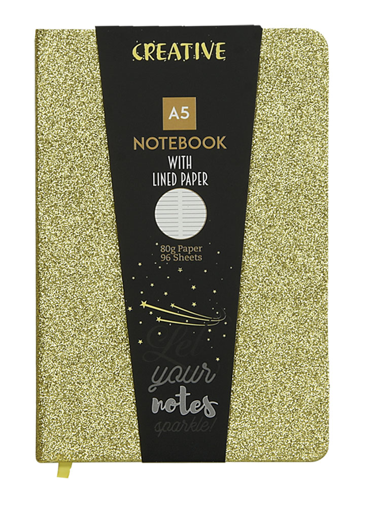 237749-EC Notes CREATIVE A5 GLITTER sa šljokicama sort 96L 52946 P10/30