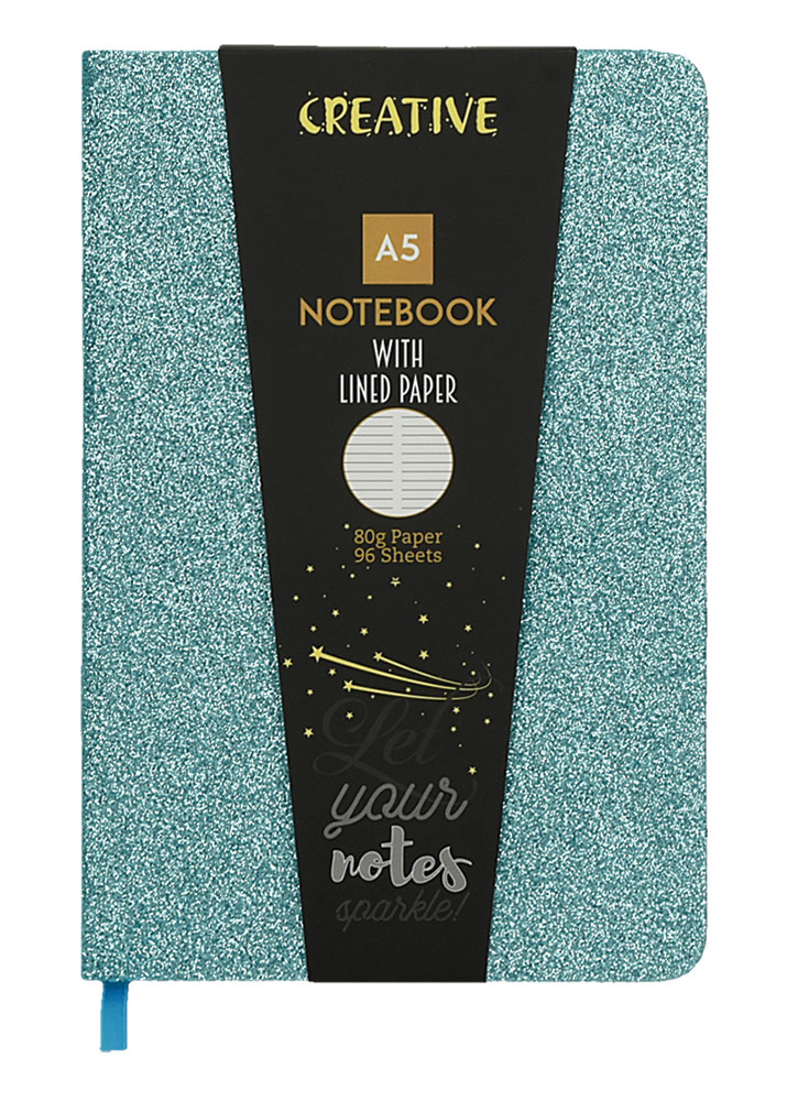 237749-EC Notes CREATIVE A5 GLITTER sa šljokicama sort 96L 52946 P10/30