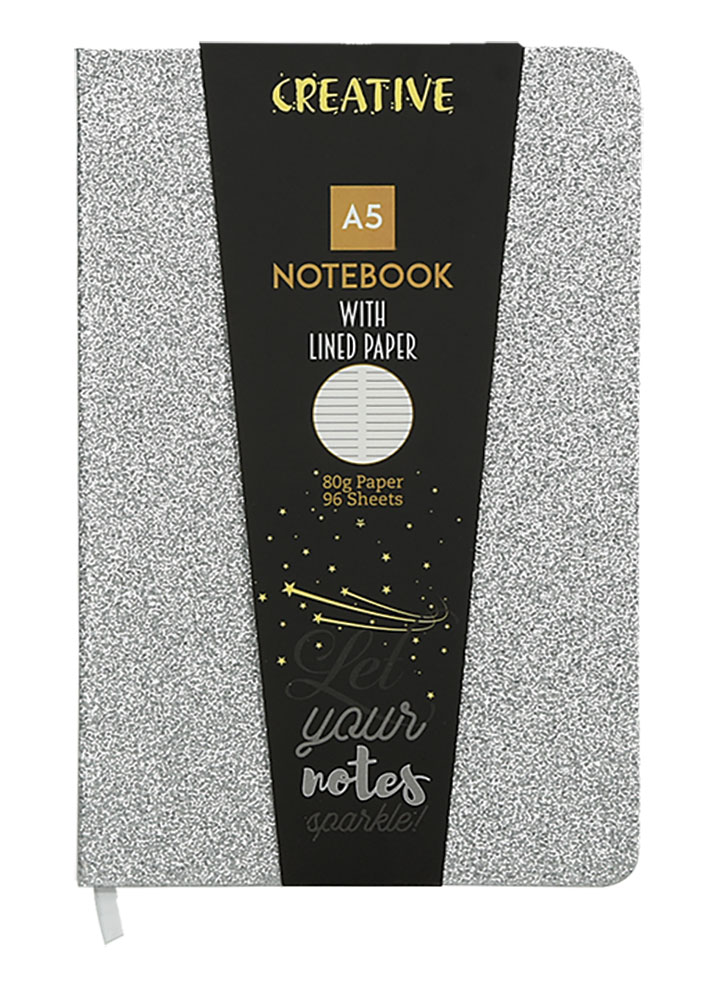 237749-EC Notes CREATIVE A5 GLITTER sa šljokicama sort 96L 52946 P10/30
