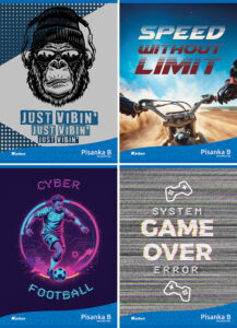 237964-EC Bilježnica Pisanka B KARBON MIX DEČKI P20/160