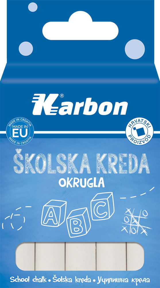 237990-EC Kreda šk.bijela KARBON okrugla 10/1 /P66