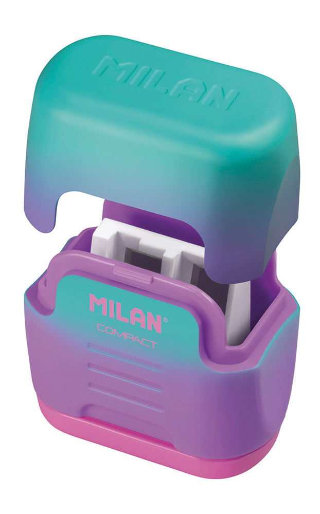 237997-EC Šiljilo plastično 2 rupe MILAN Compact Sunset sort display P24/288