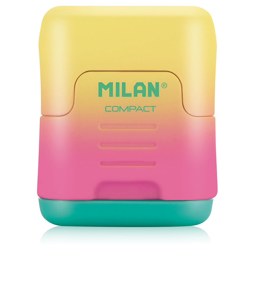 237997-EC Šiljilo plastično 2 rupe MILAN Compact Sunset sort display P24/288