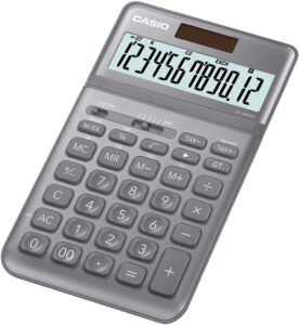 238051-EC Kalkulator CASIO JW-200SC-GY sivi (porez-konverzija) KARTON PAK. bls P10