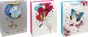 238579-EC Vrećica L exclusive svakodn. glitter prozor 26x32x10cm P12/120 NETTO