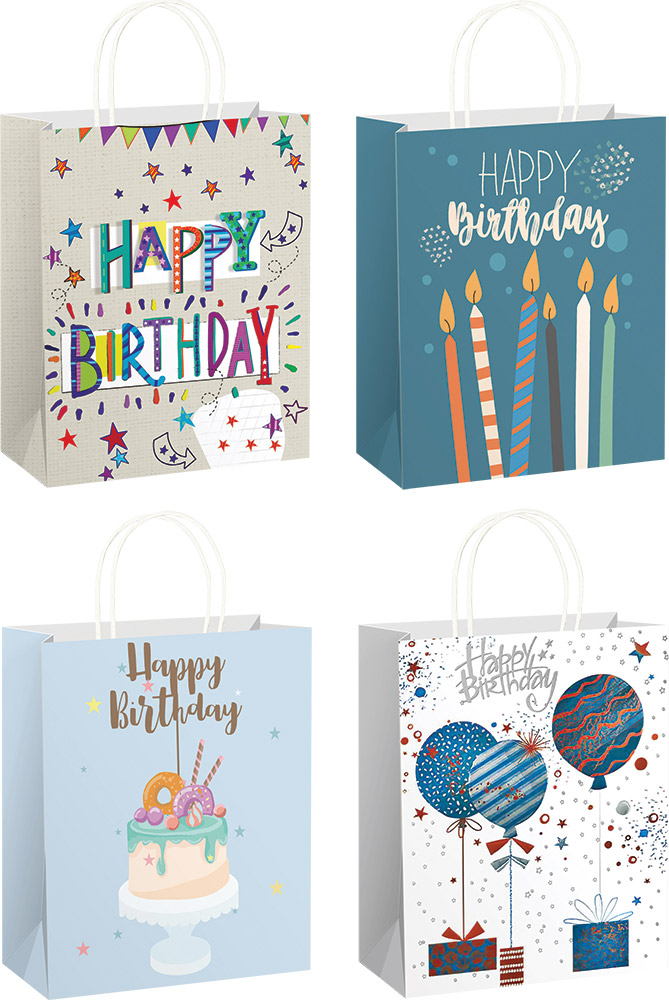 238640-EC Vrećica L natron 150g rođendan 26,5x33x13cm 77543 P12/120