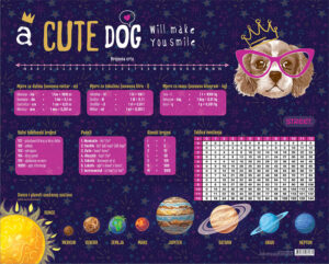 238663-EC Mapa stolna školska STREET Dog 50x40cm P16/32 NETTO