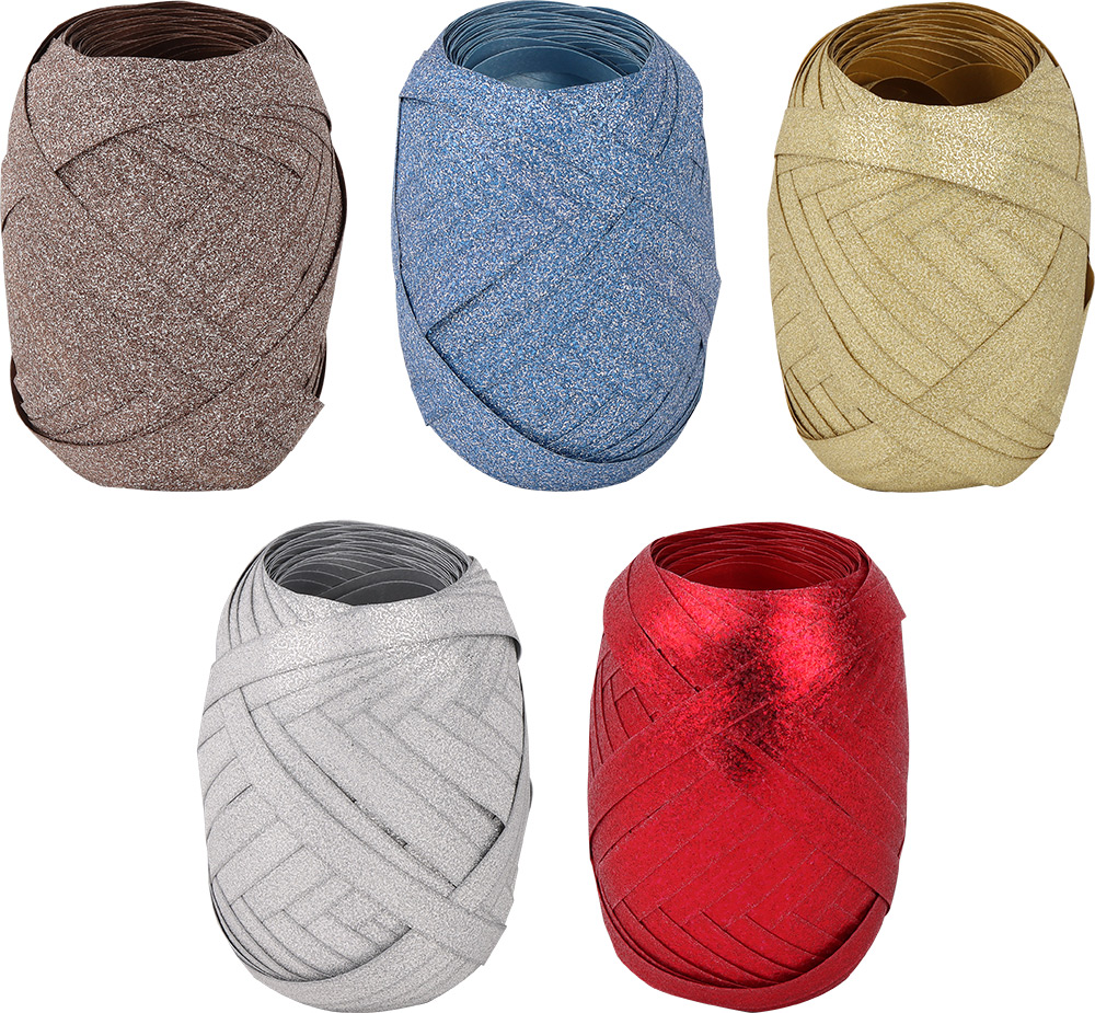 238749-EC Traka 6,5mmx20m (jaje), glitter mix 5 boja od 24 kom u kutiji P24/264