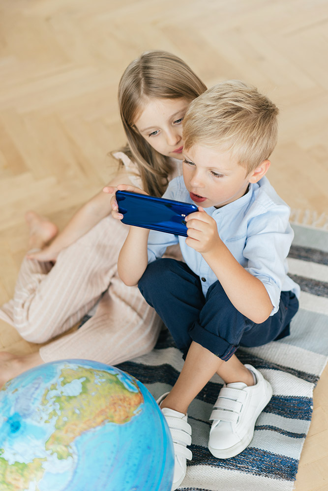 238756-EC Globus 25cm Alaysky's reljefni LED svijetlo, HRV noćna mapa svijetla, IQ App P4