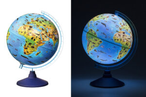 Globus 25cm Alaysky's ZOO dječji, LED svijetlo, HRV, IQ App P4