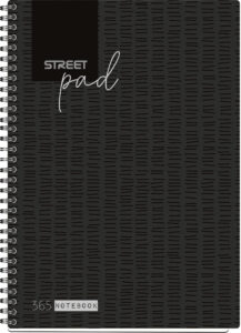 239005-EC Blok kolegij A4/K STREET PAD BLACK 100L 67134 P15