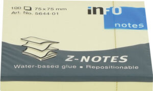 239523-EC Blok samoljepivi 75x75 žuti "Z" blister 100L 22910B P12/120