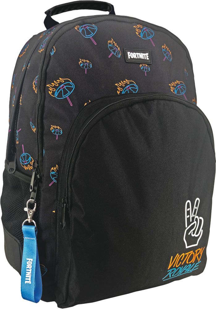239584-EC Ruksak FORTNITE VICTORY ROYALE 3 zip 33x16x45 cm P12 NETTO
