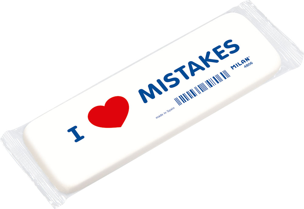 239608-EC Gumica MILAN 4806 velika "I <3 MISTAKES" P6/120