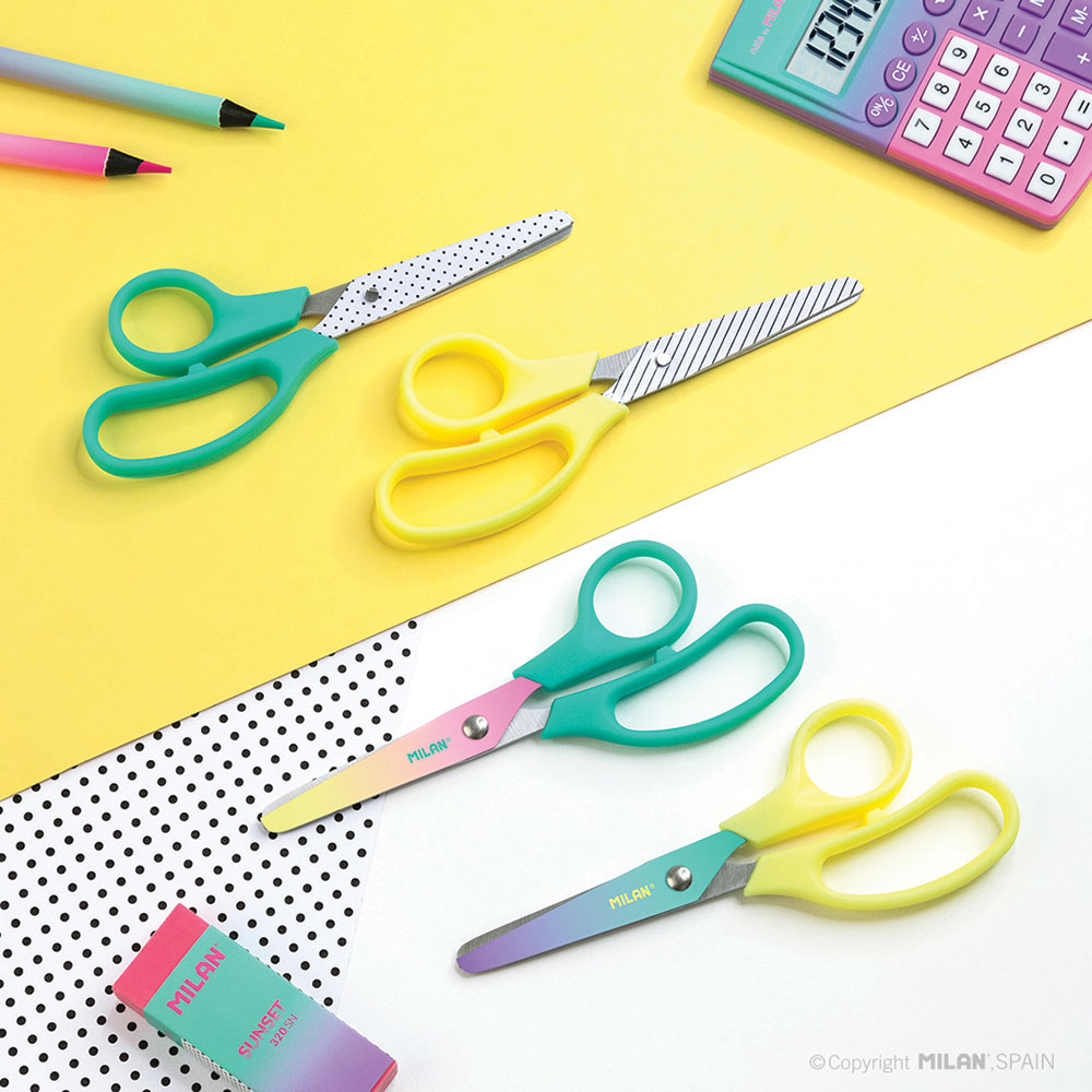 239614-EC Škare MILAN školske Basic Sunset 13,3 cm, bls P12/240