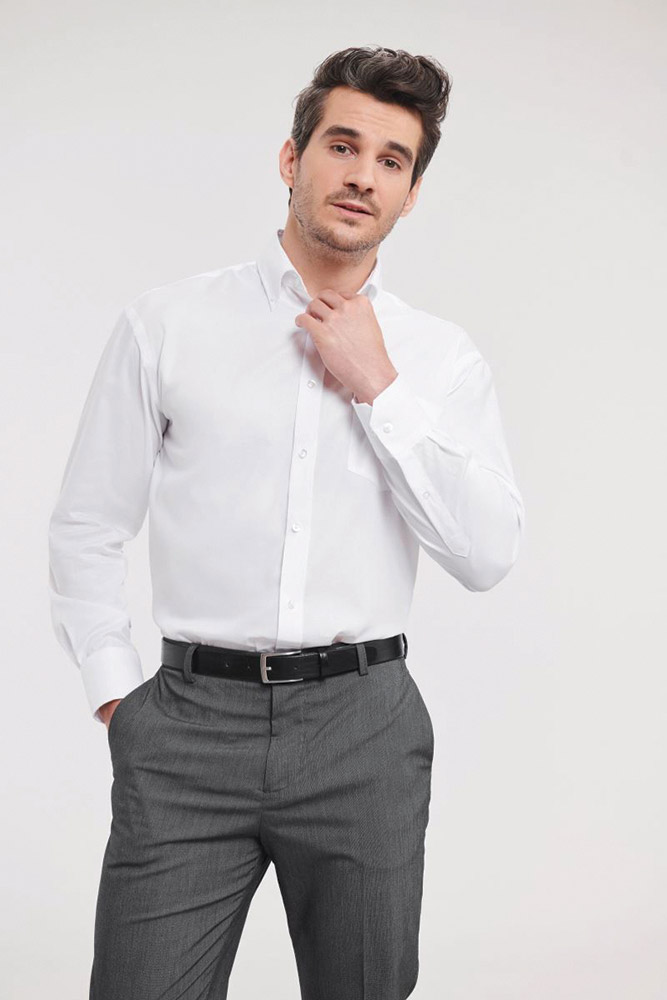 239919-EC Košulja Russell muška CLASSIC ULTIMATE NON-IRON 956M bijela dugi rukav 3XL