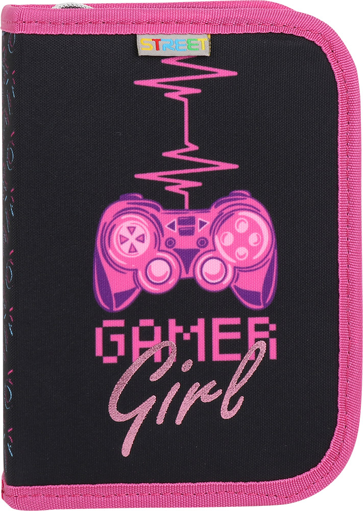 240243-EC Pernica jednostruka 2 preklopa Street GAMER GIRL sa priborom P36 NETTO