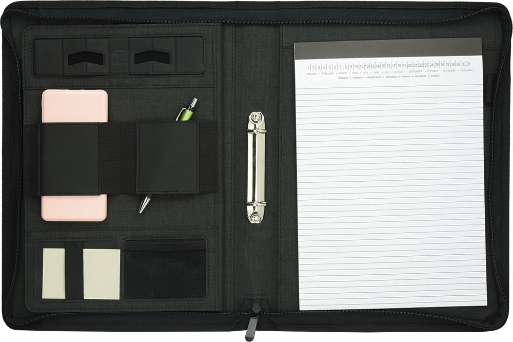 240304-EC Mapa poslovna A4 VERTIGO siva s metalnim mehaniznom, 20-listni blok  P1/18