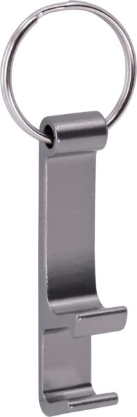 240313-EC Privjesak/otvarač i držač za mobitel 3U1 TRIS aluminijski srebrni