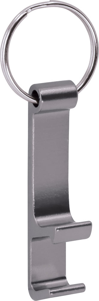 240313-EC Privjesak/otvarač i držač za mobitel 3U1 TRIS aluminijski srebrni