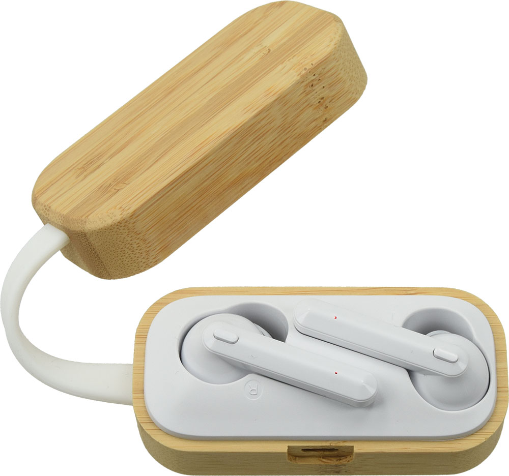 240359-EC Slušalice bežične EKO BUG Bluetooth od bambusa i ABS plastike P1/200