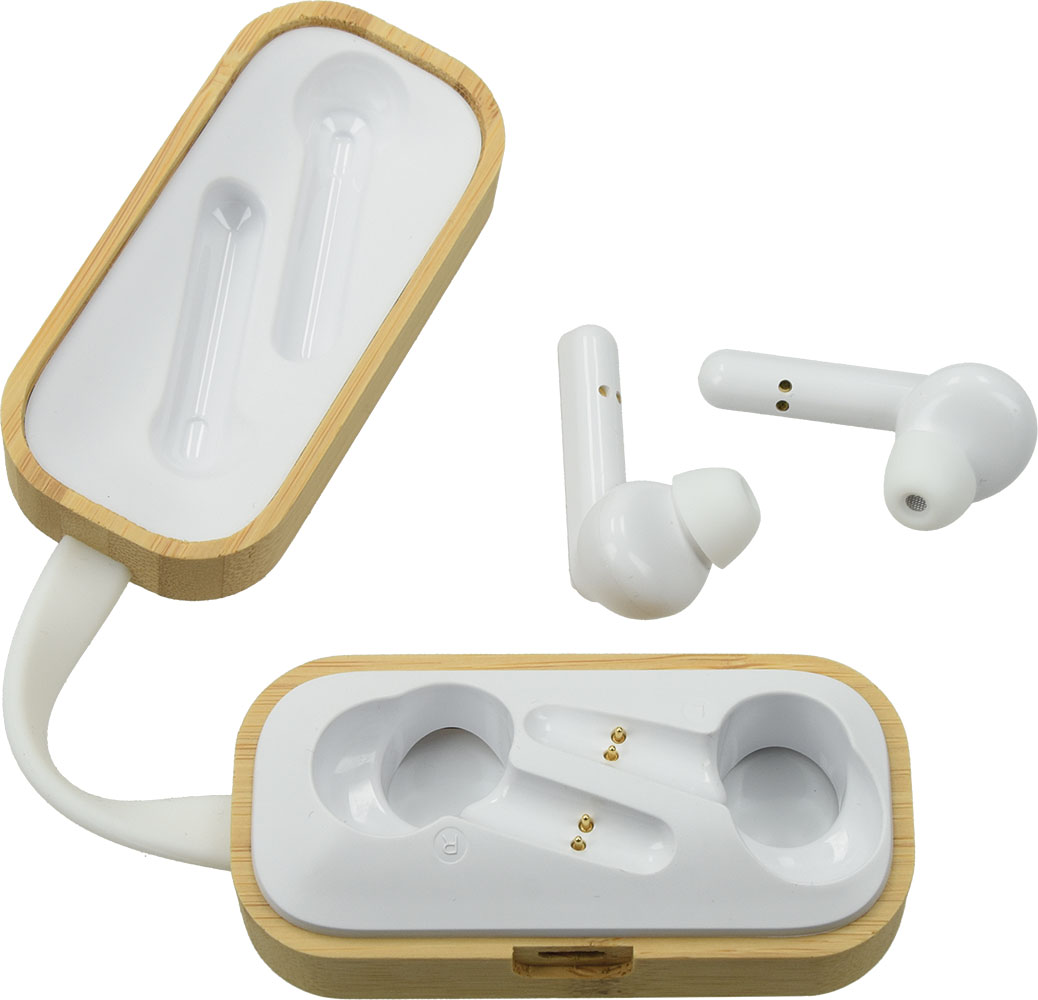 240359-EC Slušalice bežične EKO BUG Bluetooth od bambusa i ABS plastike P1/200