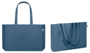 240408-EC Torba za shopping i plažu RESPECT canvas, reciklirani pamuk 280g petrol plava
