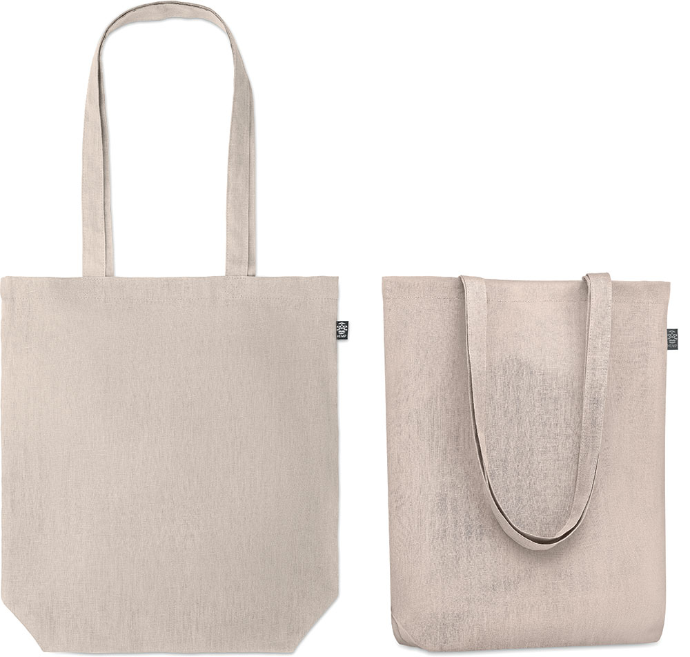 240410-EC Torba shopping 200g od konoplje bež 38x10x42cm