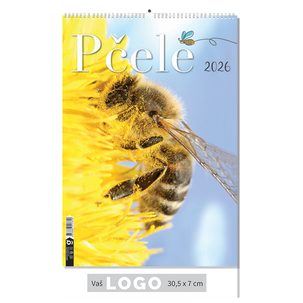 240416-EC Kalendar PČELE 13L 30,5x43+7, spirala P50 OG 2026