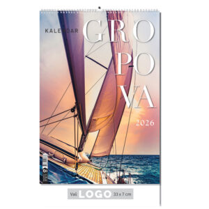 240418-EC Kalendar GROPOVA 13L 33x48+7, spirala P40 OG 2026