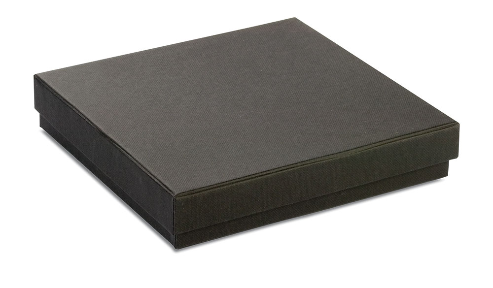 240449-EC Set darovni Elegance muški novčanik PU, privjesak i roler crni u poklon kutiji