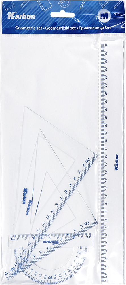 240545-EC Geometrijski set srednji KARBON bls P24/240