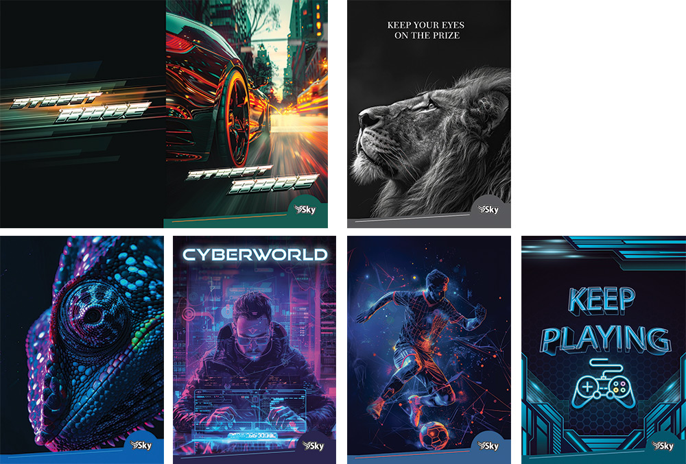 240636-EC Bilježnica A4/B SKY BOYS 42L P10/60