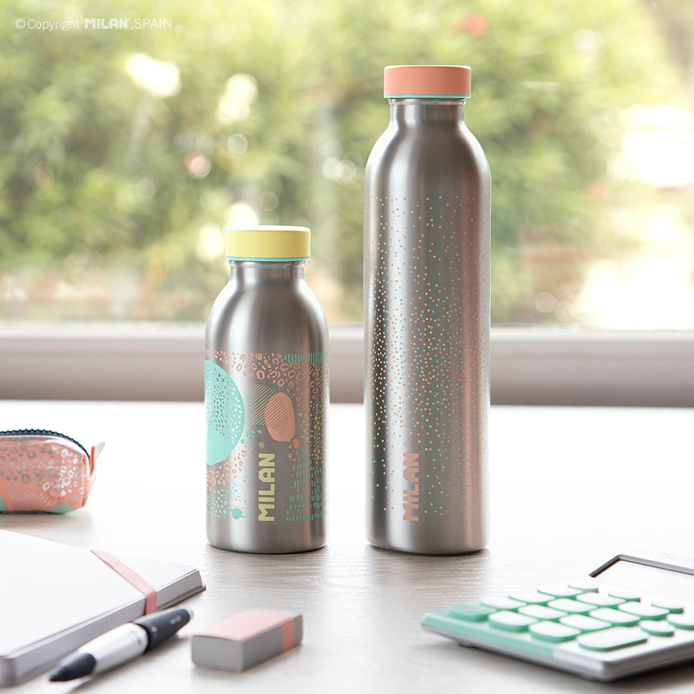 240952-EC Boca za vodu MILAN Silver 354ml, isotermalna, nehrđajući čelik P12