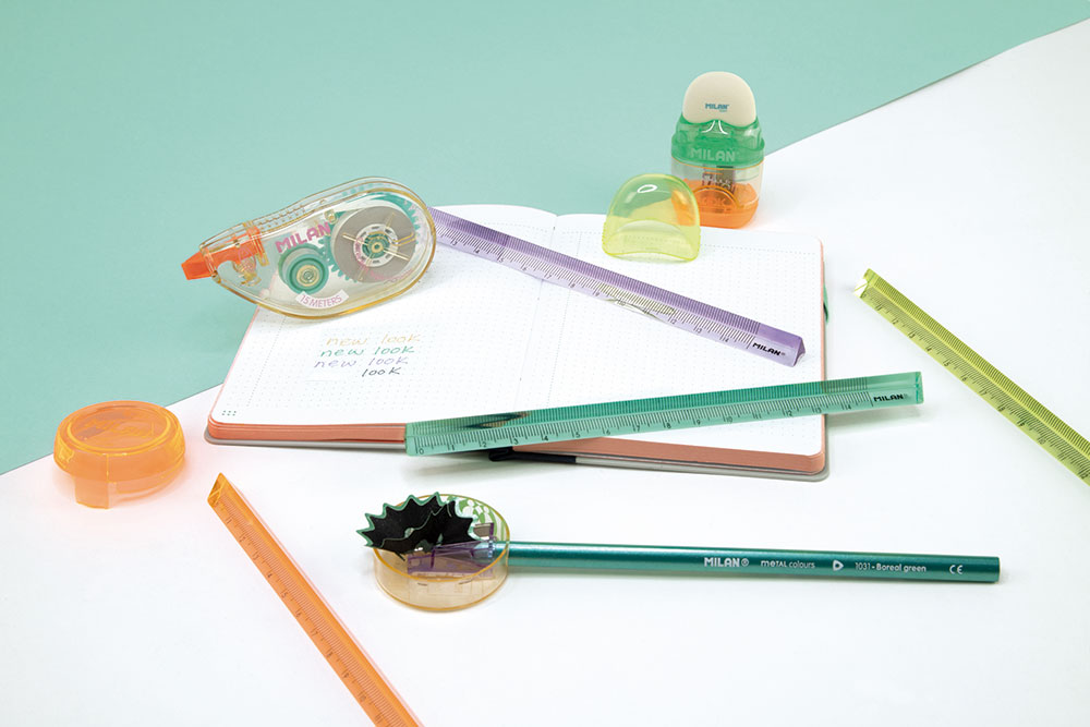 240973-EC Gumica+šiljilo MILAN Capsule New Look plastično s kućištem P16/160