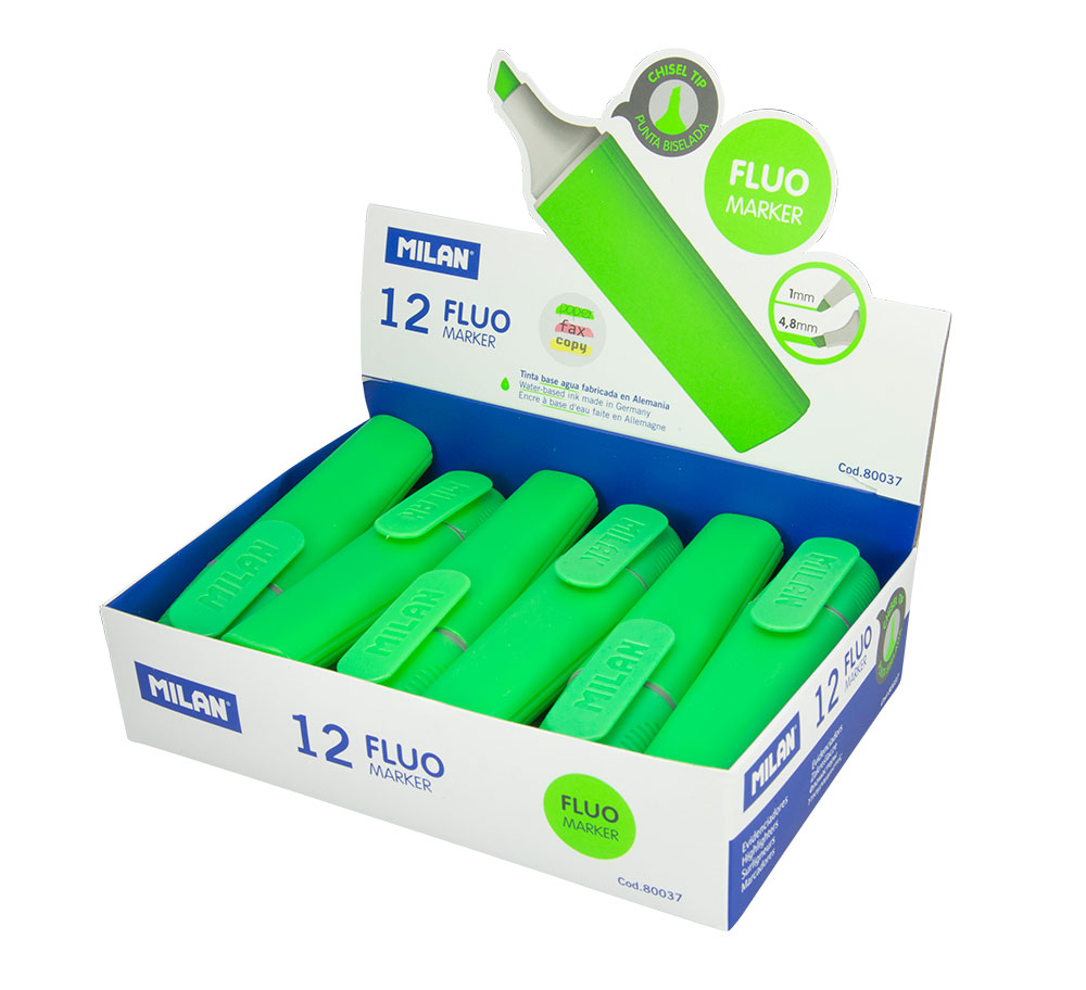 240992-EC Signir MILAN Fluo 4.8mm kosi vrh zeleni P12/432