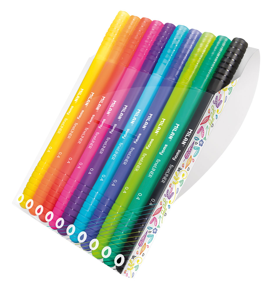 240997-EC Flomaster fineliner MILAN 0,4 SWAY set 10 boja P7/126