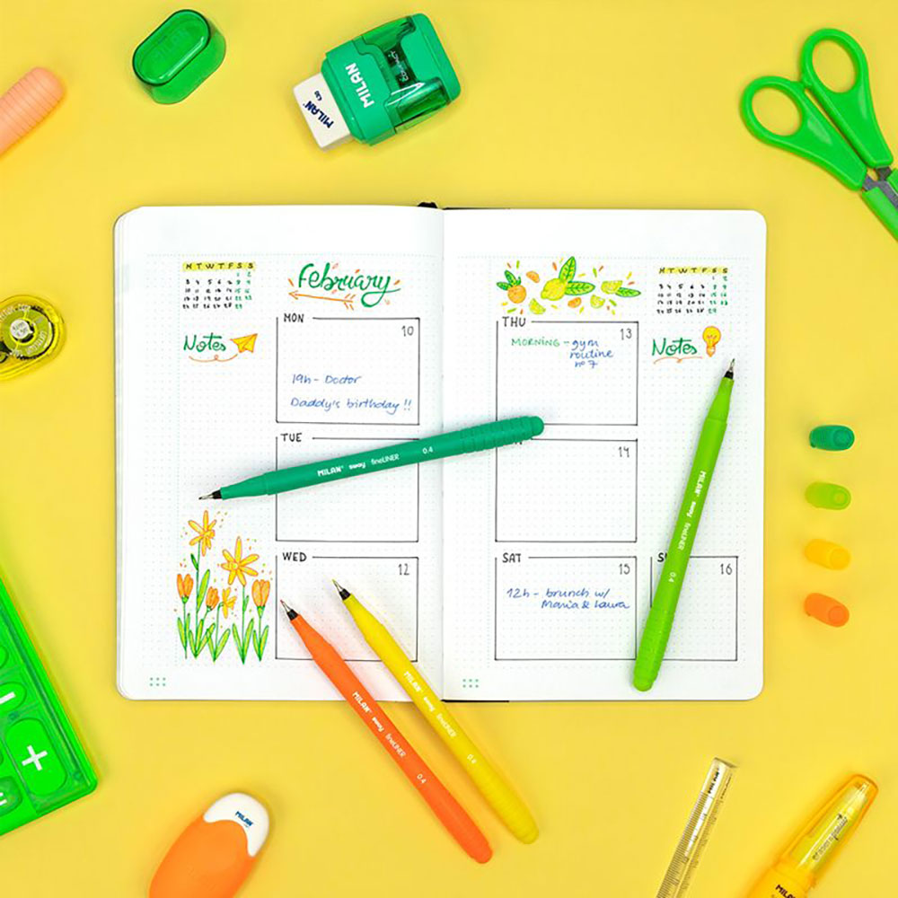 240997-EC Flomaster fineliner MILAN 0,4 SWAY set 10 boja P7/126