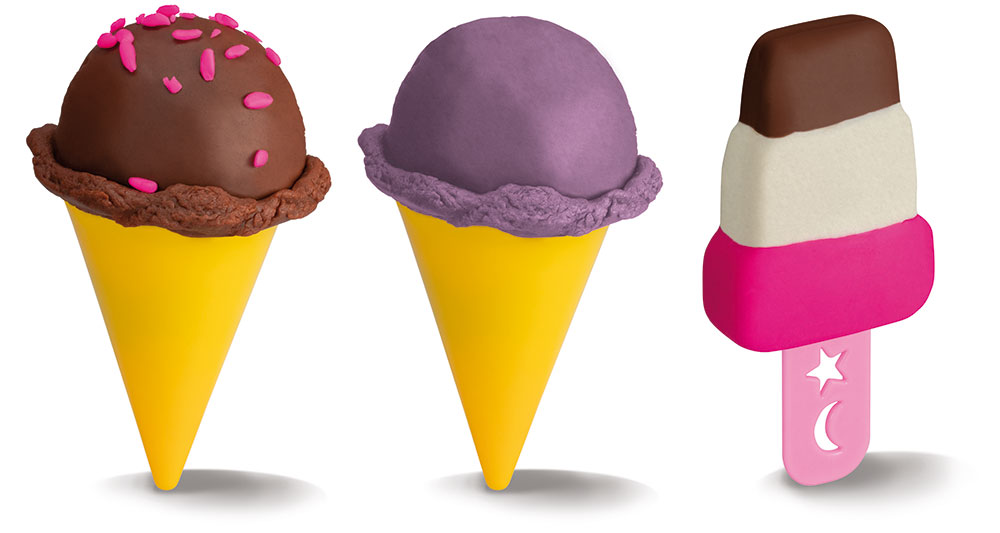 241002-EC Plastelin MILAN Soft Dough Ice Creams&Waffles set 6 boja X 59g P6