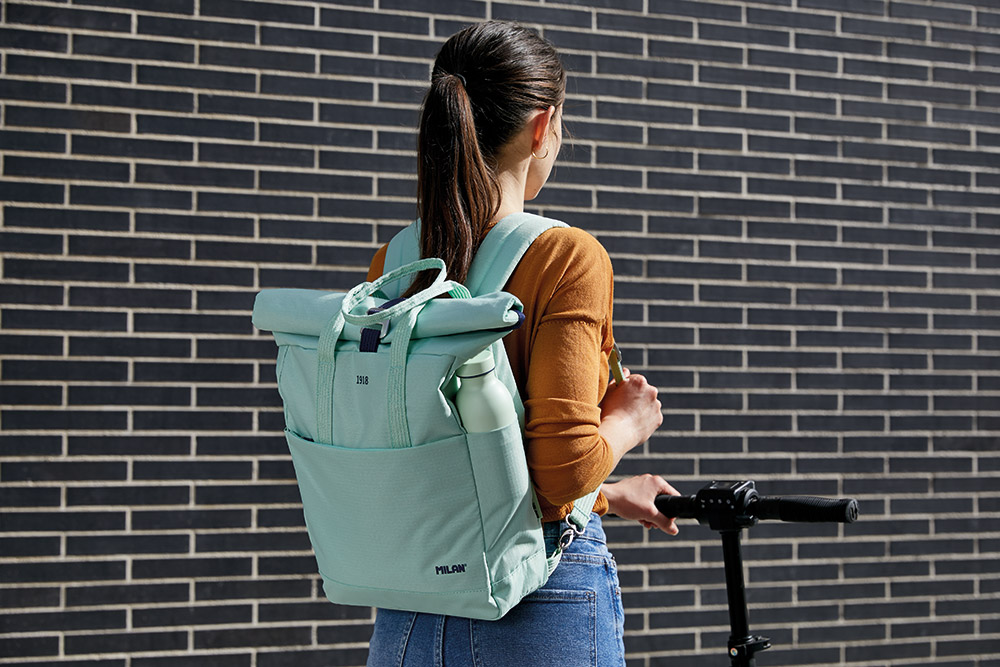 241047-EC Ruksak MILAN 1918 Rollup 10lit mint zeleni P10