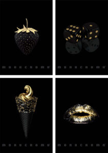 241189-EC Bilježnica A4/K Pigna Monocromo Gold P10/60 NETTO