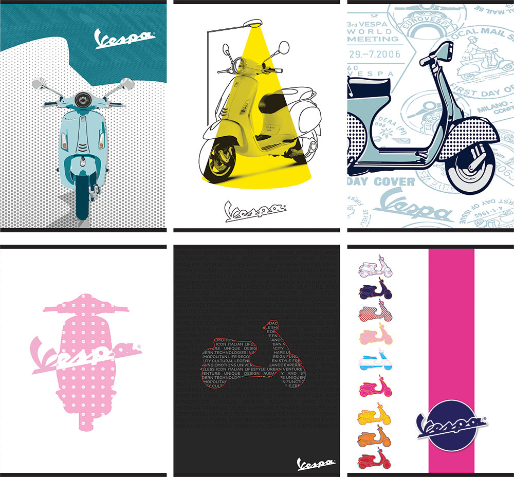 241199-EC Bilježnica A4/D Vespa 54L 63381 P10/60 NETTO