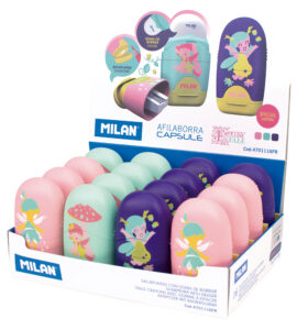 Gumica + šiljilo Milan Capsule Fairy Tale