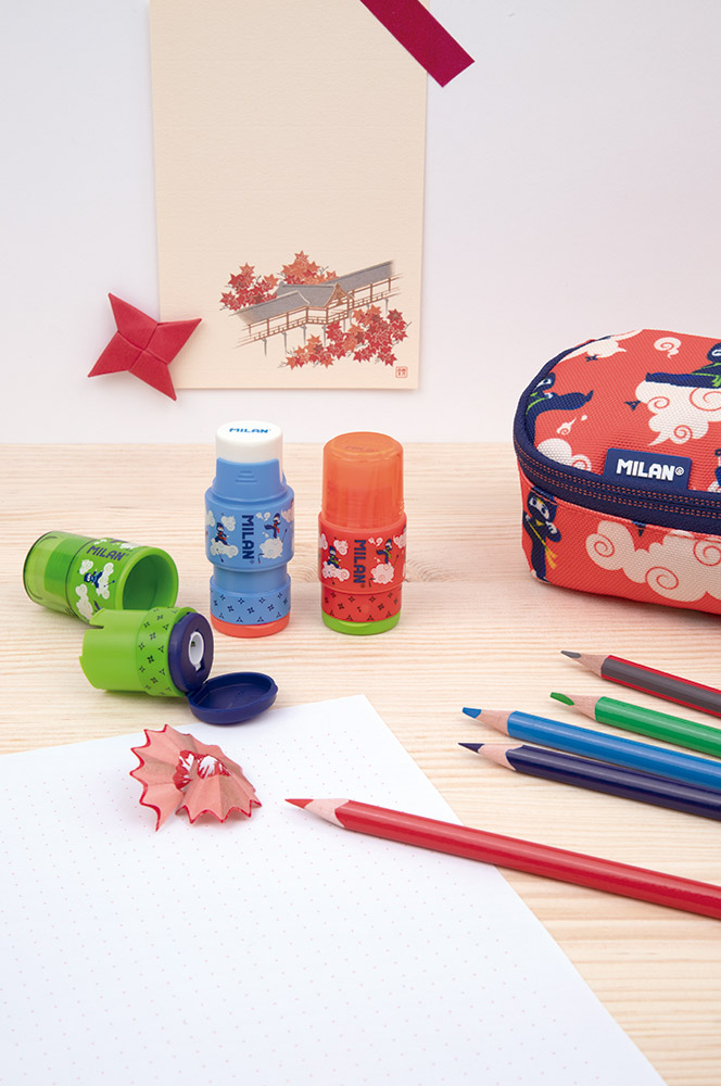 241311-EC Gumica+šiljilo MILAN Extension Ninjutsu plastično sa kućištem P16/160