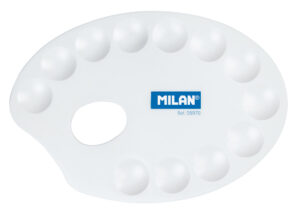 Paleta slikarska ovalna bijela Milan Netto