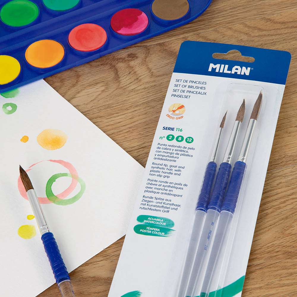 241340-EC Kist MILAN akvarel/vod.boje bls 3/1 (br.2-8-12) 116 plast.drška P10/200