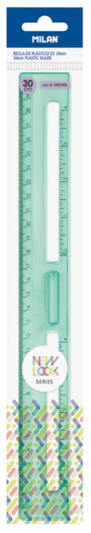 Ravnalo 30cm Milan New Look zelena Netto