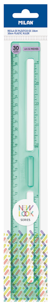 241342-EC Ravnalo 30cm MILAN New Look zeleno blister P24/288